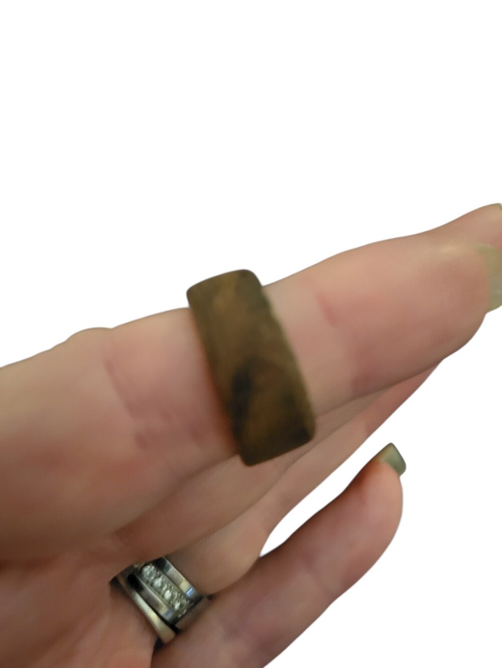 Handcrafted Wooden Wedding Band sz 5.5